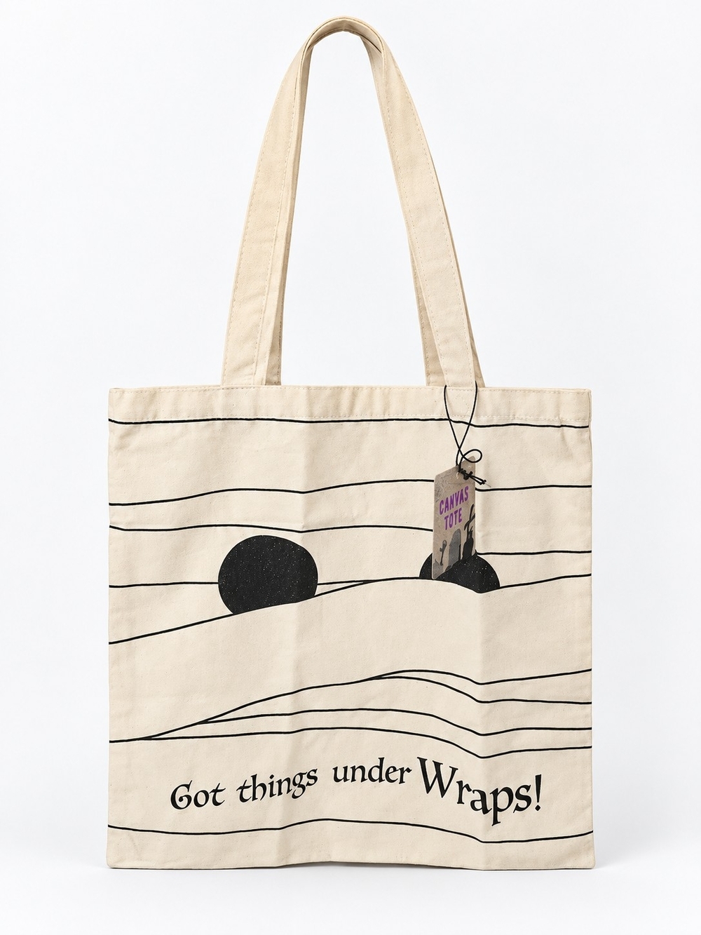 Lightweight Reusable Canvas Tote Bag – “Got Things Under Wraps!”
Lightweight reu